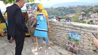 Türki Cumhuriyetlerden ressamlar Safranbolu'nun güzelliklerini resimlerine yansıtıyor