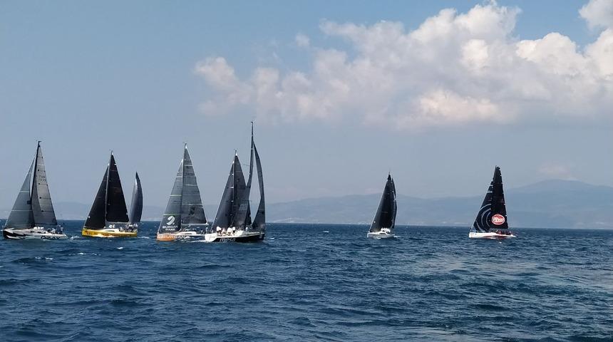 TAYK-Eker Olympos Regatta Yelken Yarışı'nın Tirilye etabı başladı
