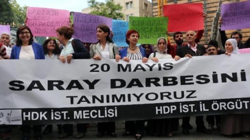 Galatasaray Meydanı'nda dokunulmazlığın kaldırılması protestosu
