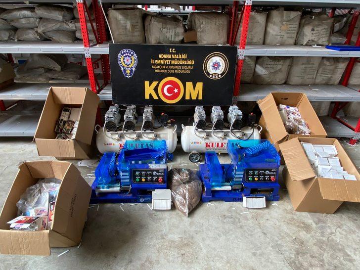 Adana'da 5 milyon 505 bin makaron ele geçirildi G1