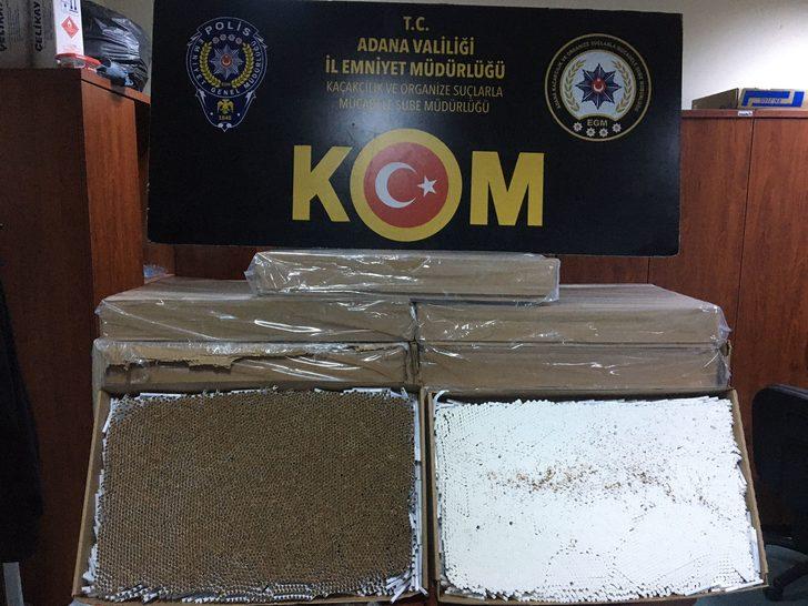 Adana'da 5 milyon 505 bin makaron ele geçirildi G2