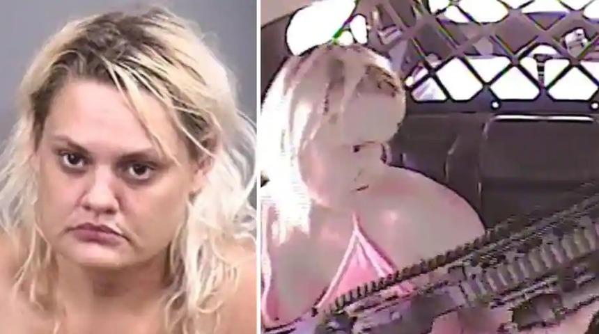 Polis aracında dehşet saçtı! Kelepçelerinden kurtulunca...