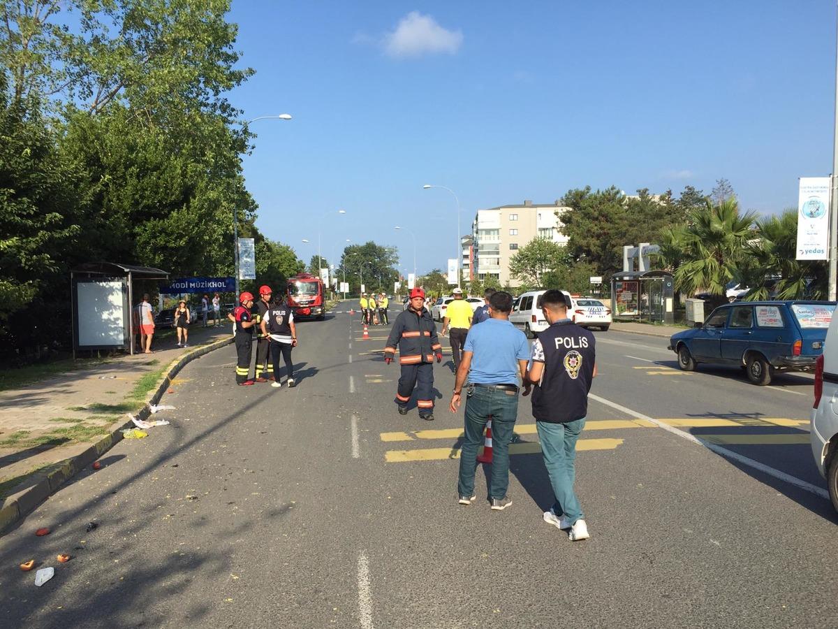 Ordu'da motosikletin yayaya &ccedil;arpması sonucu 3 kişi yaralandı