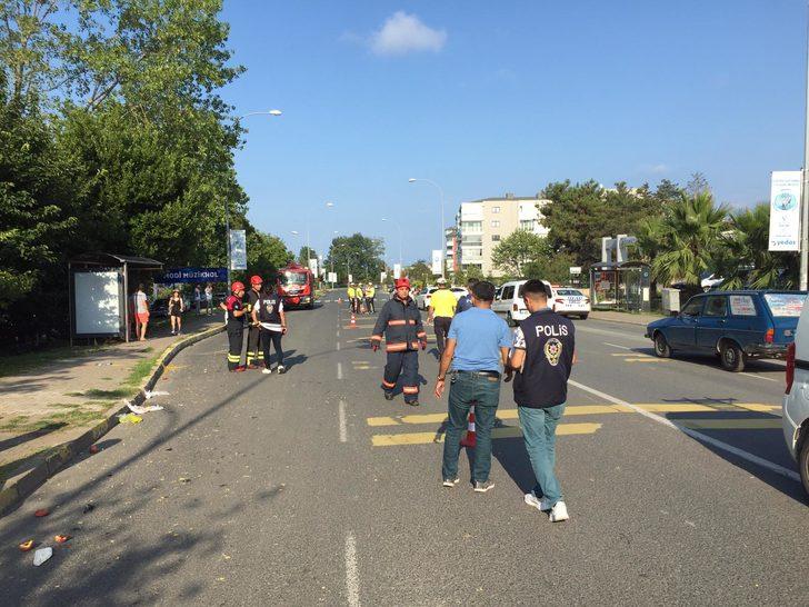 Ordu'da motosikletin yayaya çarpması sonucu 3 kişi yaralandı G1