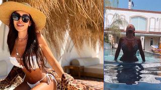 Gökhan Çıra'dan boşanmak için gün sayan Selin Ciğerci'den bikinili dans şov! Havuz başında aşka geldi