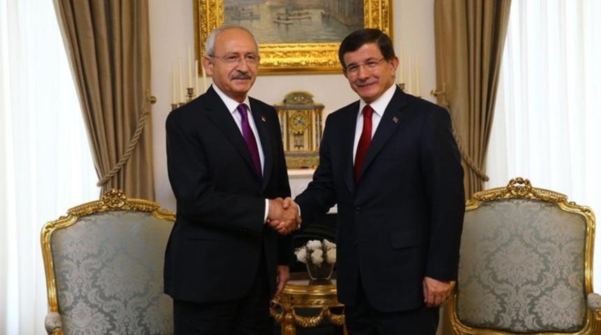 Davutoğlu ve Kılı&ccedil;daroğlu bir araya geldi