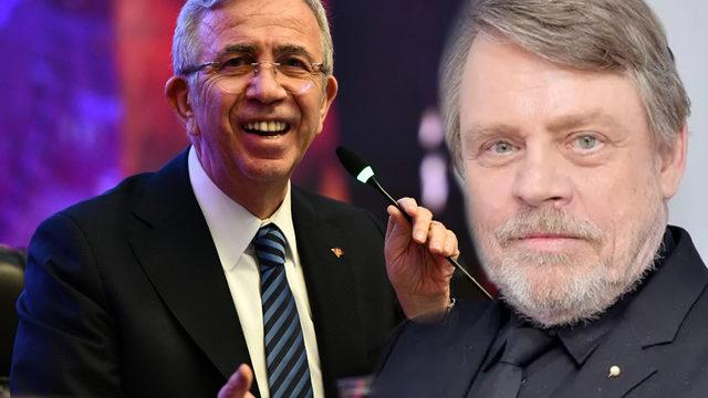 Star Wars'ın başrolü Mark Hamill'den şaşırtan Mansur Yavaş paylaşımı!