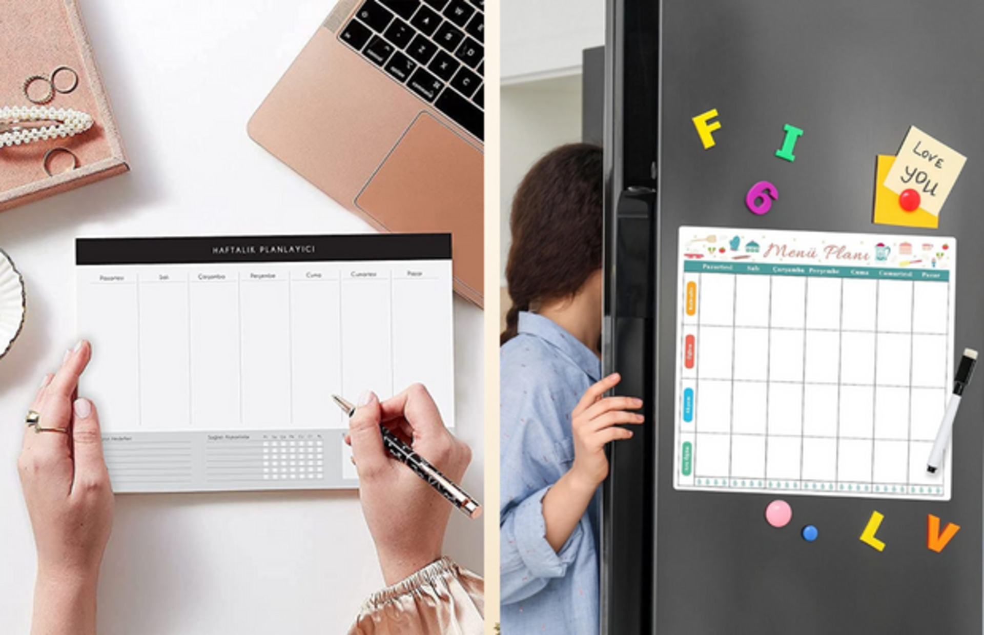 Her anını planlamak isteyenlerin bir numaralı tercihi haftalık ve aylık planlayıcı çeşitleri