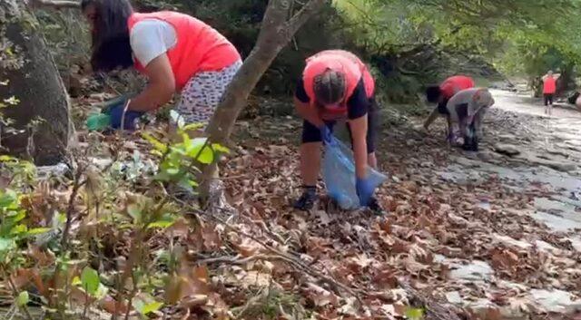 Zonguldak'ta engelli bireyler çevre temizliği yaptı