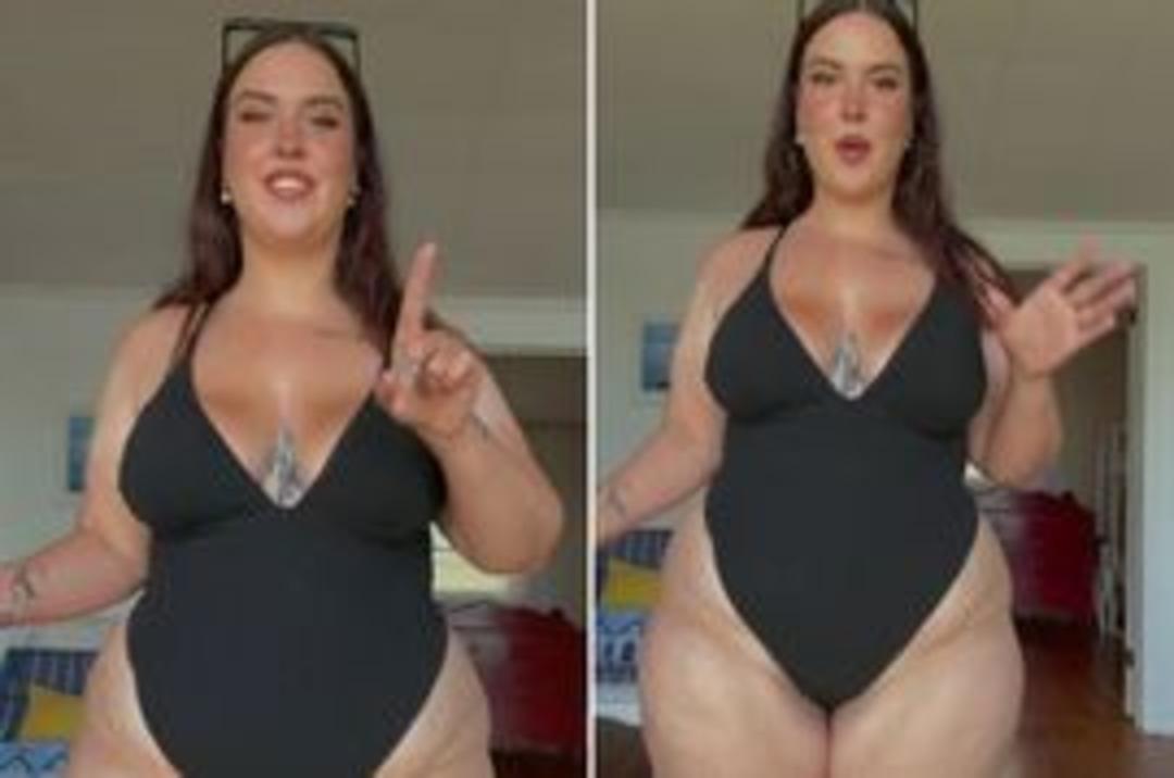 B&uuml;y&uuml;k beden model, fazla kilolarla dalga ge&ccedil;en erkeklere meydan okudu! &ldquo;Boşuna uğraşmayın bize tapıyorsunuz&rdquo;