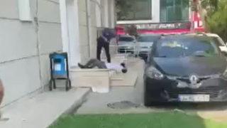 Silivri'de hareketli anlar! Polise saldıran zanlının vurulma anı kamerada