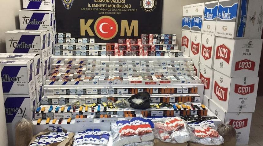 Samsun'da 472 bin 800 makaron ele geçirildi