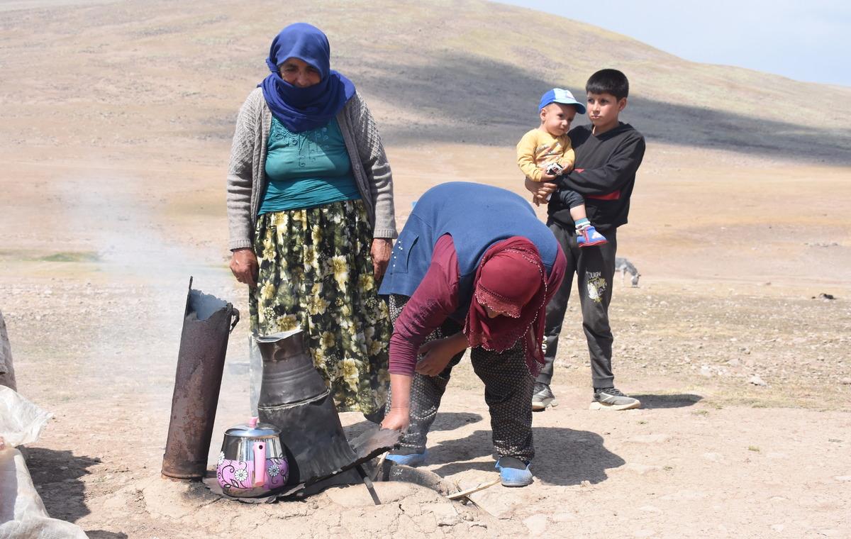 Erzurum'un yaylaları, doğu ve g&uuml;neydoğudan g&ouml;&ccedil;er aileleri ağırlıyor