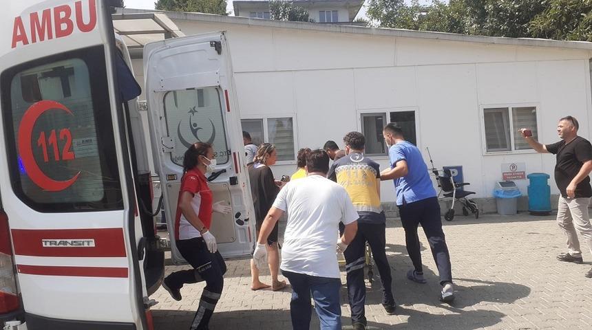 Düzce'de boğulma tehlikesi geçiren kişi hastaneye kaldırıldı