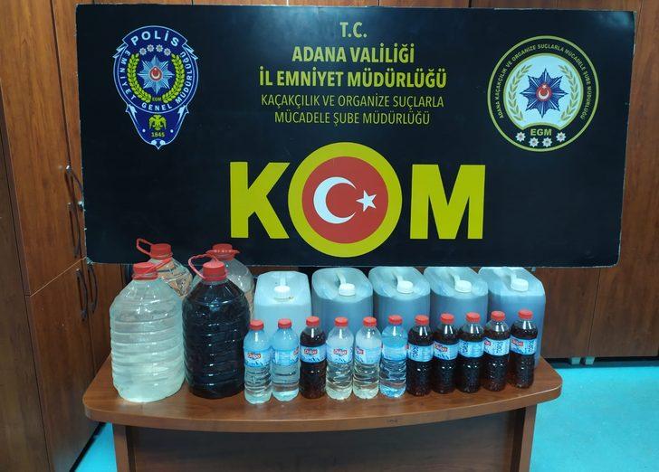 Adana'da 14 bin 100 litre kaçak akaryakıt ve 936 litre sahte içki ele geçirildi G2