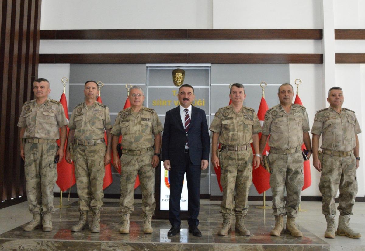Jandarma Genel Komutan Yardımcısı Kurtoğlu'ndan Siirt Valisi Hacıbektaşoğlu'na ziyaret