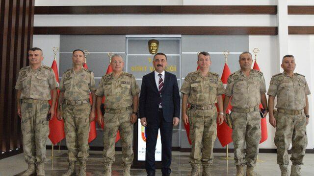 Jandarma Genel Komutan Yardımcısı Kurtoğlu'ndan Siirt Valisi Hacıbektaşoğlu'na ziyaret