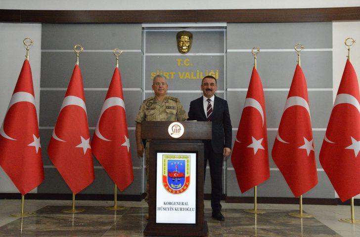 Jandarma Genel Komutan Yardımcısı Kurtoğlu'ndan Siirt Valisi Hacıbektaşoğlu'na ziyaret G4