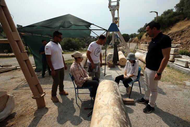 Aydın'daki Nysa Antik Kenti'nde 2 yazıt daha bulundu G5