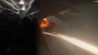 Havada panik anları! Uçağın motoru alev aldı