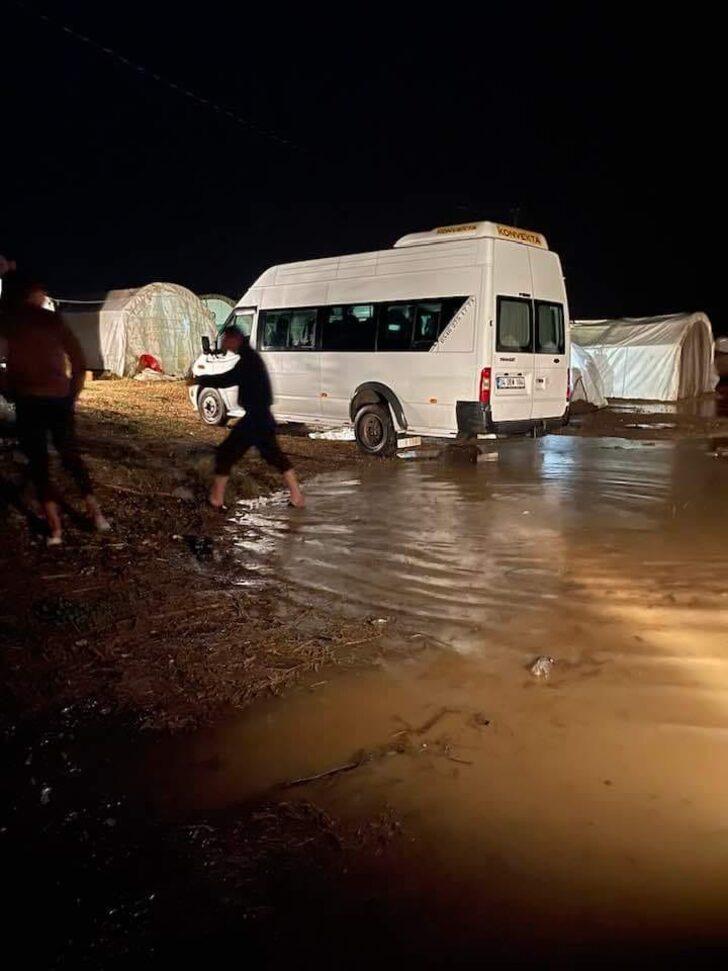 Bursa'da çadırlarını su basan mevsimlik işçilere geçici konaklama imkanı sağlandı G2