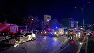 GÜNCELLEME - Kahramanmaraş'ta 3 kişinin yaralandığı zincirleme kaza halk otobüsü kamerasında