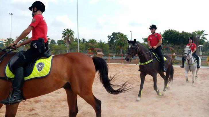 Adana'da atlı polisler toplumsal olaylara karşı tatbikat yaptı G3