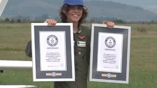 17 yaşındaki pilottan iki dünya rekoru! Dünyanın çevresini tek başına uçtu