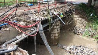 Bilecik'te taşkının zarar verdiği köyde hasar tespit çalışması yapılıyor