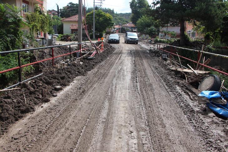 Bilecik'te taşkının zarar verdiği köyde hasar tespit çalışması yapılıyor G2