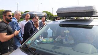 İYİ Parti heyeti Edirne'de dönüş yolundaki gurbetçilerle bir araya geldi