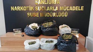 Şanlıurfa'da 9 kilo 500 gram esrar ele geçirildi