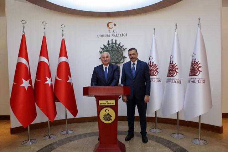 Yargıtay Başkanı Akarca'dan Çorum Valisi Çiftçi'ye ziyaret G1