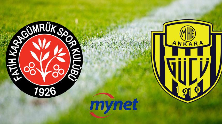 Fatih Karagümrük Ankaragücü maçı ne zaman, saat kaçta? Fatih Karagümrük Ankaragücü hangi kanalda?