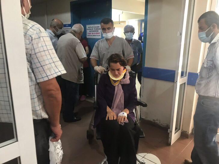 Giresun'da kafasına mermer düşen kadın yaralandı G3