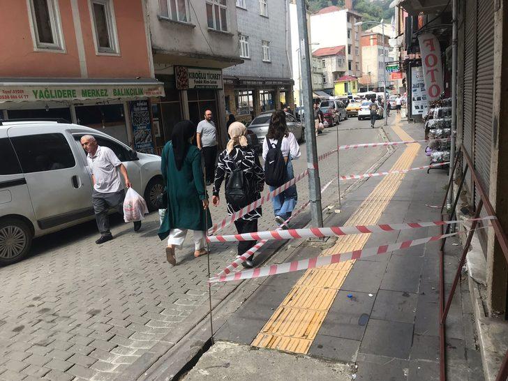 Giresun'da kafasına mermer düşen kadın yaralandı G5