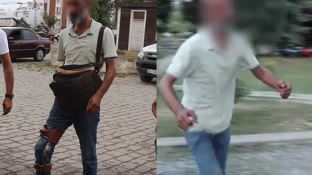 Topallayarak girdi, koşarak çıktı! Yalanı ifşa olan dilenci herkesi şaşırttı