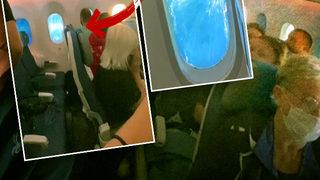 Seyir halindeki uçağın camı çatladı! Yolcular korkudan ne yapacağını şaşırdı