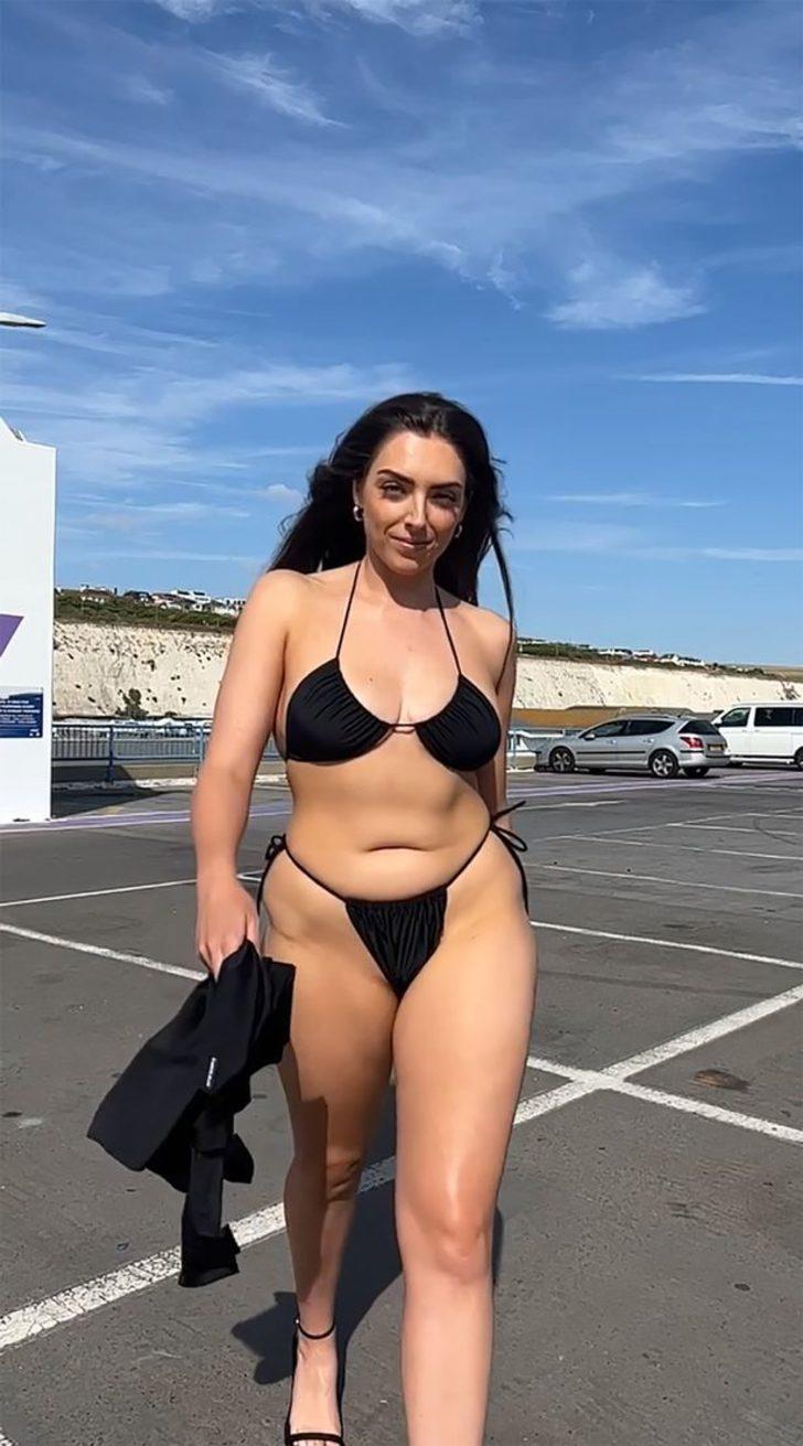 Sosyal medya orucunu fena bozdu! Fenomen isim siyah bikinili otopark paylaşımıyla geri döndü G2