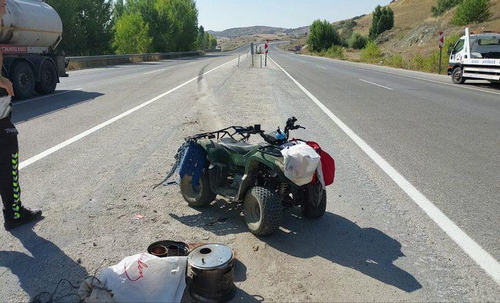 Çorum'da tırın çarptığı ATV sürücüsü öldü G3