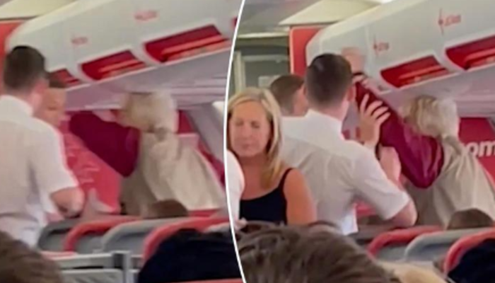 Uçakta şoke eden anlar! Sarhoş yolcu uçuş görevlisine tokat attı