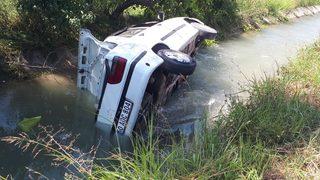 Tokat'ta sulama kanalına devrilen otomobildeki 3 kişi yaralandı