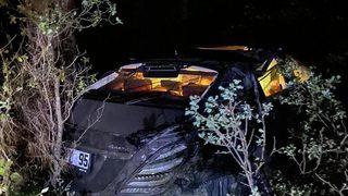 Isparta'da şarampole devrilen otomobildeki 2 kişi öldü 1 kişi yaralandı
