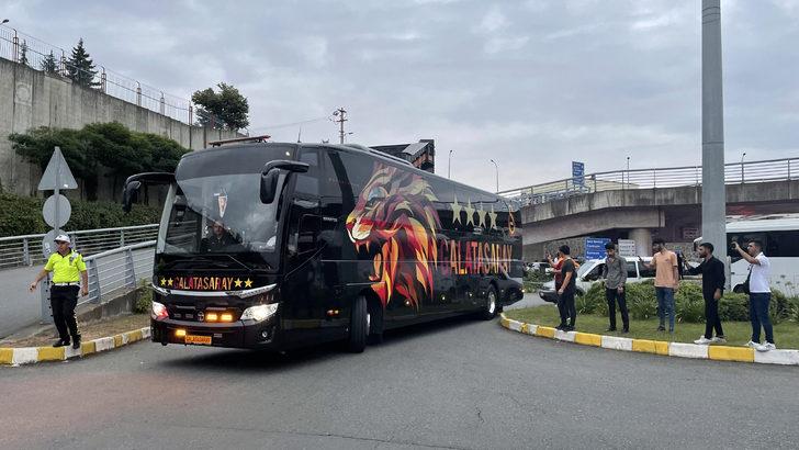 Galatasaray kafilesi, Trabzon'a geldi G1
