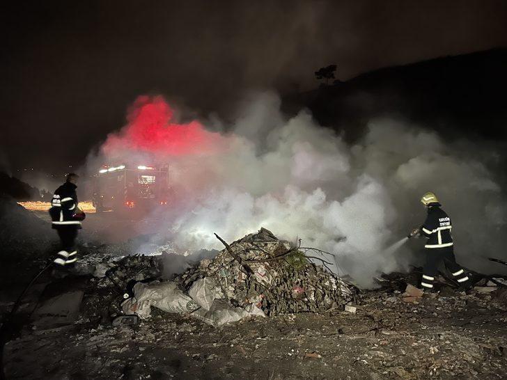 Karabük'te çöp toplama alanında çıkan yangın söndürüldü G3