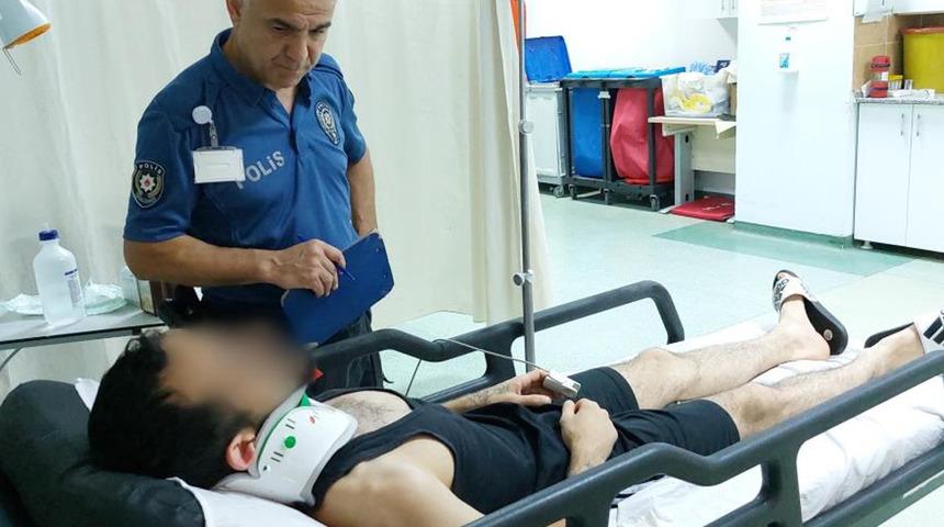 Banyoda duş hortumuyla kendini astı, eşi kurtardı