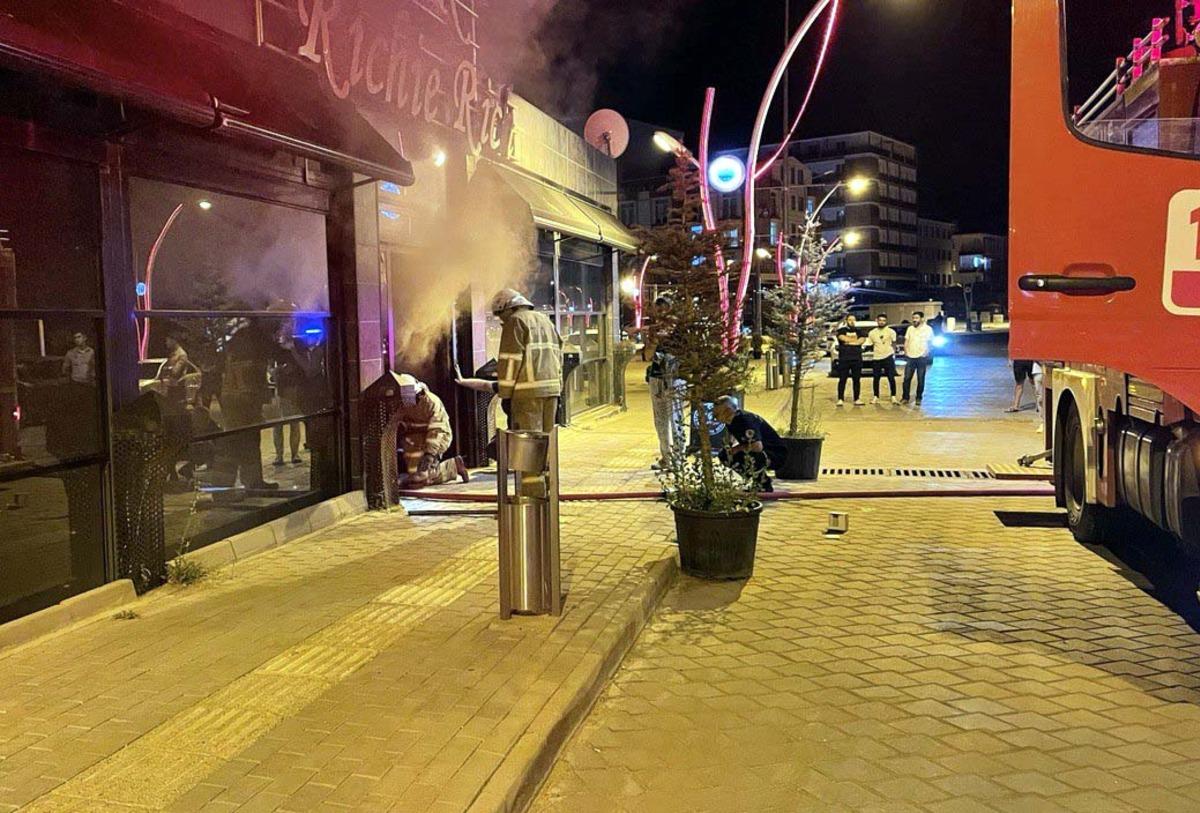 Kırıkkale'de kafede &ccedil;ıkan yangın hasara yol a&ccedil;tı