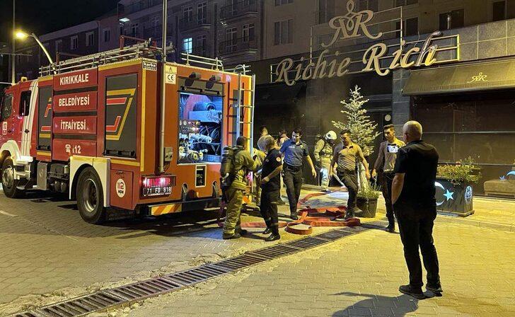 Kırıkkale'de kafede çıkan yangın hasara yol açtı G3