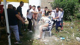 Bilecik'te damada acı baklava yedirip una buladılar