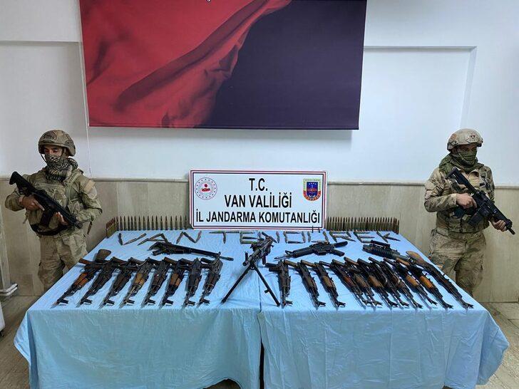 Eren Abluka-35 Operasyonunda terör örgütüne ait mağara ve sığınakta silah ve mühimmat bulundu G3